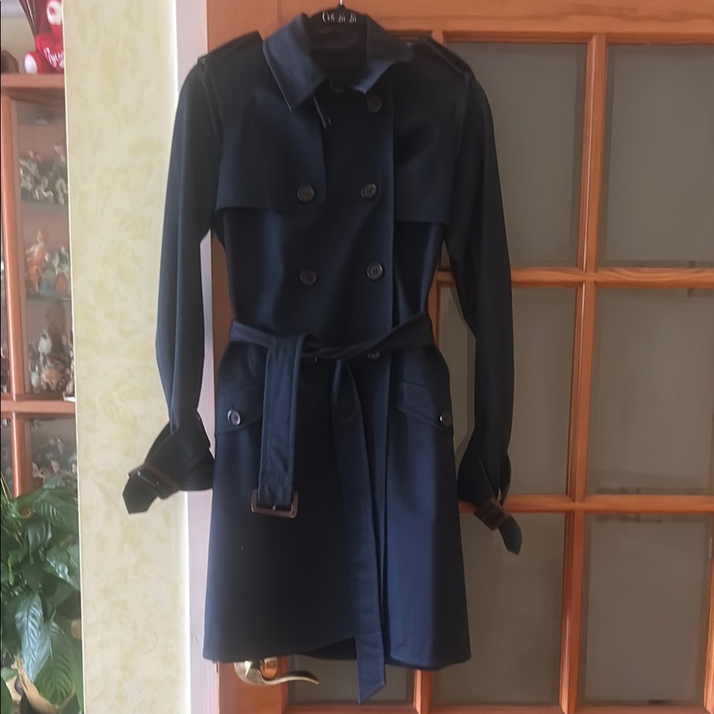Club Monaco Midnight Blue Belted Trench coat  S/P